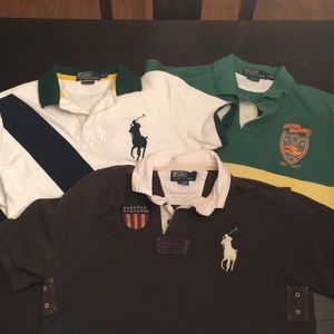 Lot of 3 Polo Ralph Lauren sports shirts